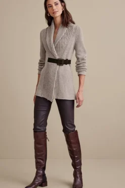 Clearance Soft Surroundings Country Weekend Sweater Taupe