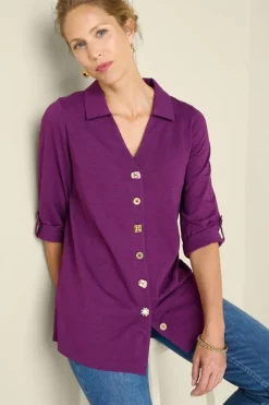 New Soft Surroundings Danielle 3/4 Sleeve Tunic