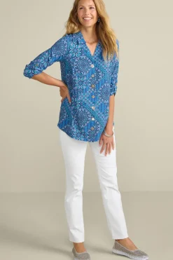 New Soft Surroundings Danielle 3/4 Sleeve Tunic