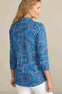 New Soft Surroundings Danielle 3/4 Sleeve Tunic