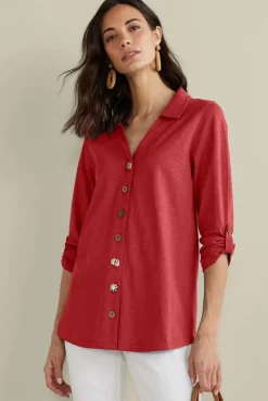 New Soft Surroundings Danielle 3/4 Sleeve Tunic