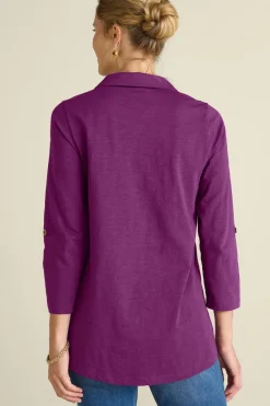 New Soft Surroundings Danielle 3/4 Sleeve Tunic