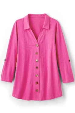 New Soft Surroundings Danielle 3/4 Sleeve Tunic