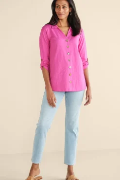 New Soft Surroundings Danielle 3/4 Sleeve Tunic