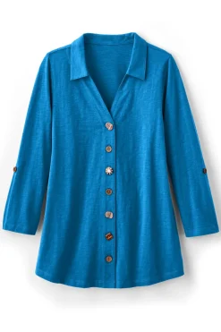 New Soft Surroundings Danielle 3/4 Sleeve Tunic