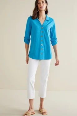 New Soft Surroundings Danielle 3/4 Sleeve Tunic