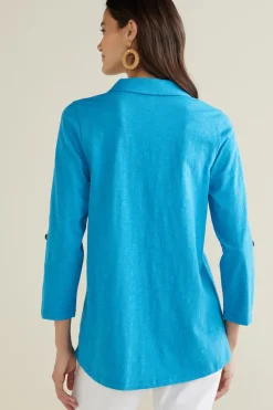 New Soft Surroundings Danielle 3/4 Sleeve Tunic