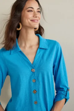 New Soft Surroundings Danielle 3/4 Sleeve Tunic