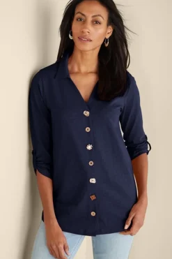 New Soft Surroundings Danielle 3/4 Sleeve Tunic