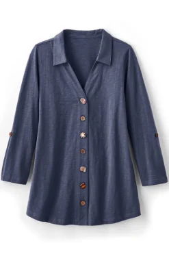 New Soft Surroundings Danielle 3/4 Sleeve Tunic