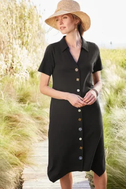 Outlet Soft Surroundings Danielle Button Dress