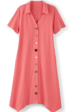 Outlet Soft Surroundings Danielle Button Dress