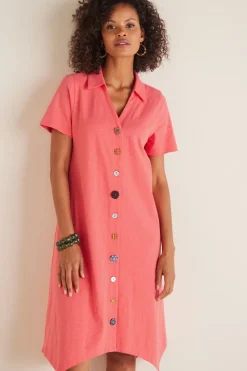 Outlet Soft Surroundings Danielle Button Dress