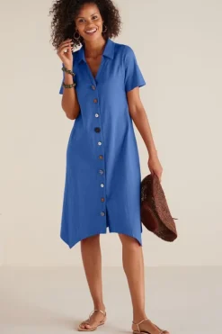 Outlet Soft Surroundings Danielle Button Dress