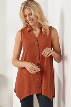 Soft Surroundings Danielle Button Tank