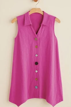 Soft Surroundings Danielle Button Tank