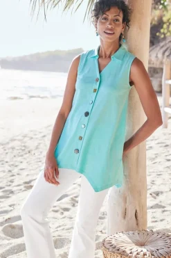 Soft Surroundings Danielle Button Tank