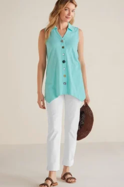 Soft Surroundings Danielle Button Tank