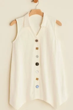 Soft Surroundings Danielle Button Tank