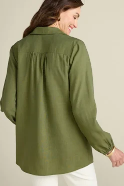 Hot Soft Surroundings Delaine Tencel™ Tunic LodenGreen
