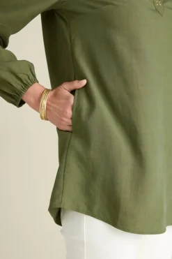 Hot Soft Surroundings Delaine Tencel™ Tunic LodenGreen