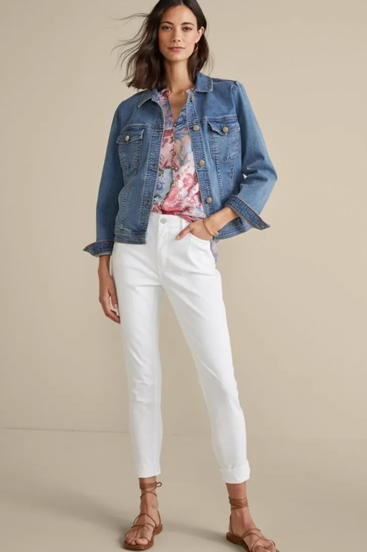 Best Soft Surroundings Diana Shapely Denim Jacket