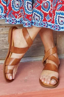Outlet Soft Surroundings Diba True Cite See Buckle Sandal Whiskey