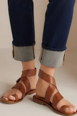 Outlet Soft Surroundings Diba True Cite See Buckle Sandal Whiskey