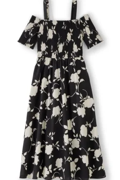 New Soft Surroundings Divani Dress BlackWhiteFloral