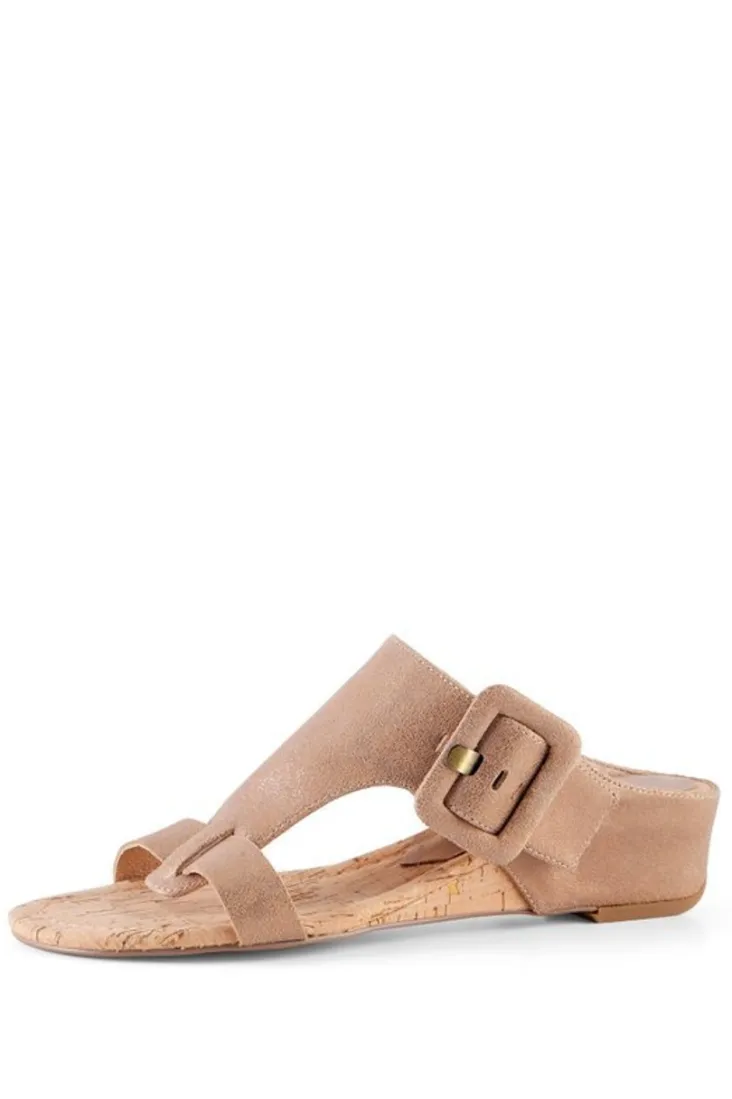 Sale Soft Surroundings Donald Pliner Ofelia Wedge Slide PaleGold