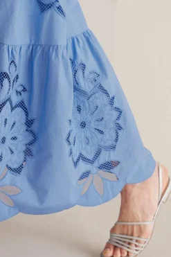 Discount Soft Surroundings Dorothy Maxi Dress BlueBonnet