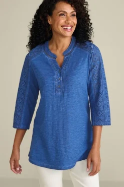 New Soft Surroundings Draco Tunic CoastalBlue