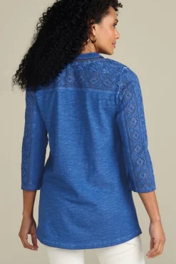 New Soft Surroundings Draco Tunic CoastalBlue