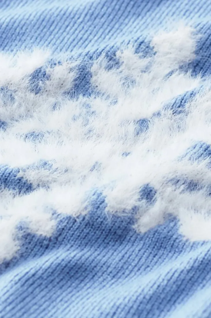 Clearance Soft Surroundings Draya Eyelash Sweater Snowflake
