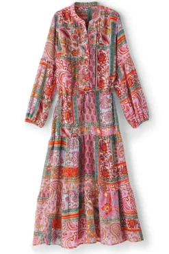 Clearance Soft Surroundings Drea Midi Dress MultiPatchwork
