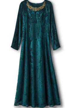 Outlet Soft Surroundings Emaline Velvet Burnout Maxi Dress JuneBug