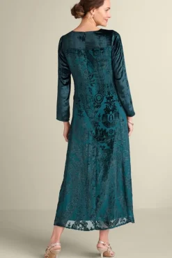 Outlet Soft Surroundings Emaline Velvet Burnout Maxi Dress JuneBug
