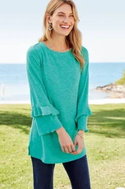 Outlet Soft Surroundings Erin Linen Blend Tunic