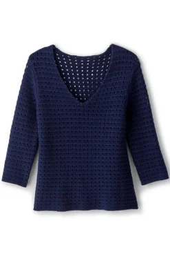 New Soft Surroundings Estrella Sweater Navy