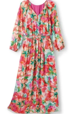 Best Soft Surroundings Evalina Maxi Dress TropicalFloral