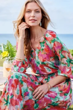 Best Soft Surroundings Evalina Maxi Dress TropicalFloral