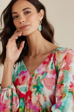 Best Soft Surroundings Evalina Maxi Dress TropicalFloral