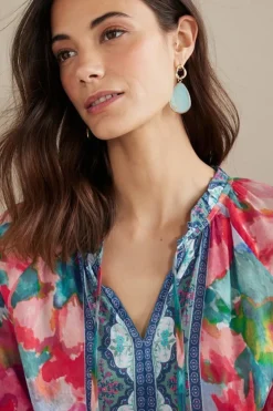 Soft Surroundings Evalina Top PinkRanunculus