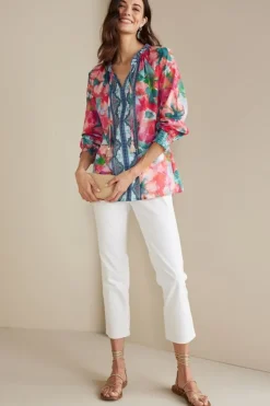 Soft Surroundings Evalina Top PinkRanunculus