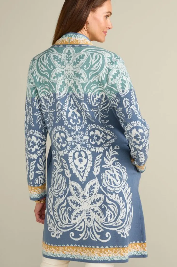 Clearance Soft Surroundings Ezer Jacquard Duster WeekendScarf