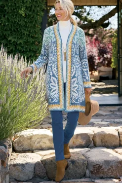 Clearance Soft Surroundings Ezer Jacquard Duster WeekendScarf