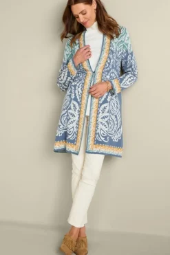 Clearance Soft Surroundings Ezer Jacquard Duster WeekendScarf