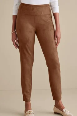 Discount Soft Surroundings Faux Suede Pull-On Leggings