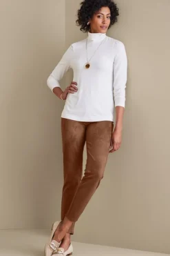 Discount Soft Surroundings Faux Suede Pull-On Leggings