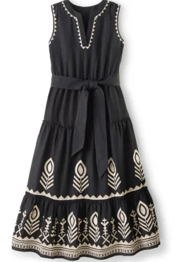 Clearance Soft Surroundings Fernanda Midi Dress Black